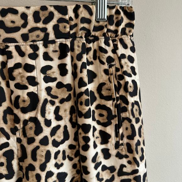 ATM Leopard Print Silk Pull on Pant Jogger XS - Picture 4 of 12